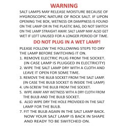 Himalayan saltlampe 2 - 3 kilo