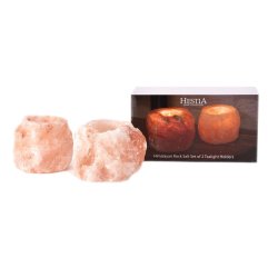 Tilf�j til opslagstavlerHimalayan stensalt s�t med 2 assorterede fyrfadslys